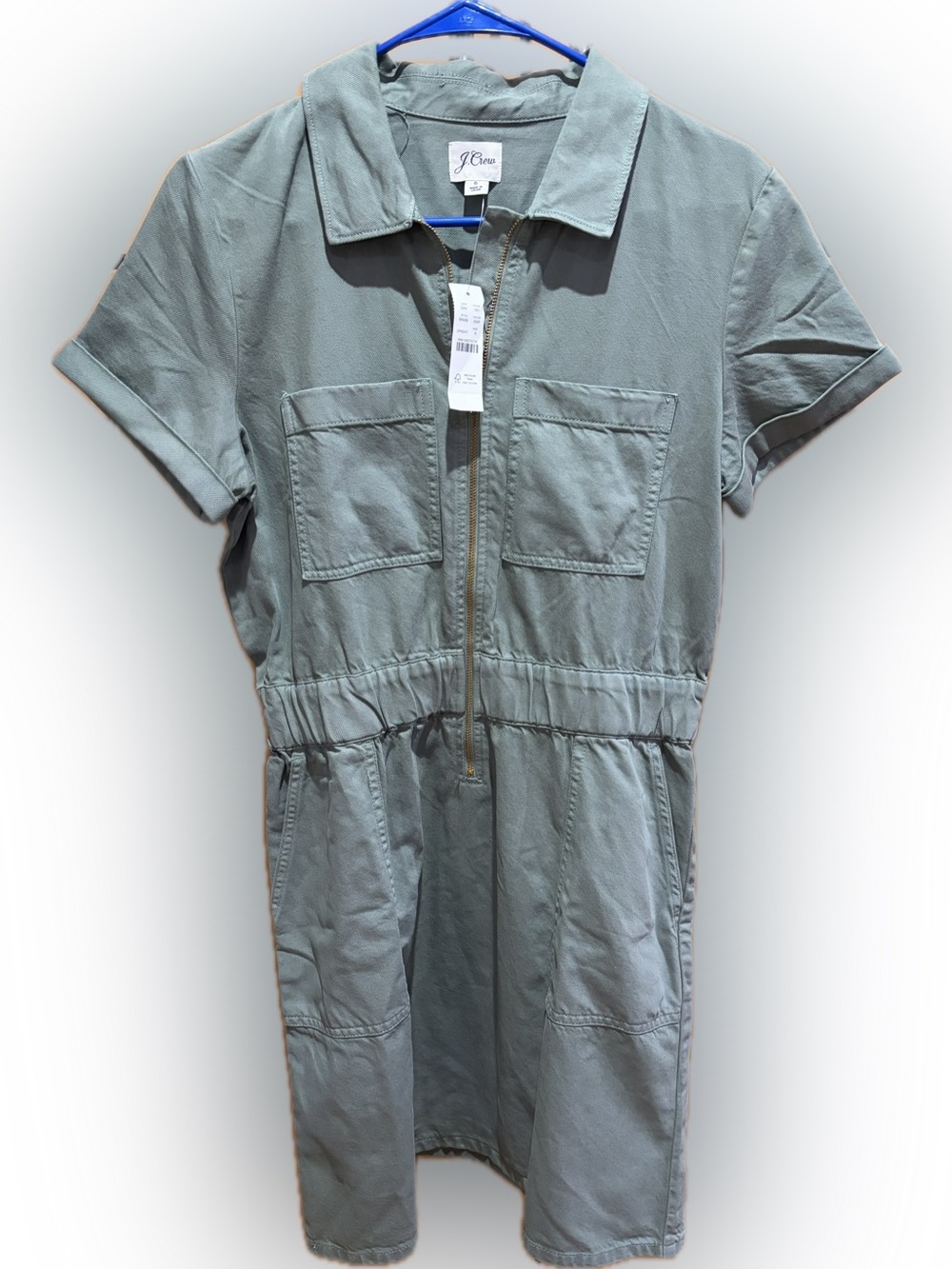 J. Crew Chino Dress 6 NWT